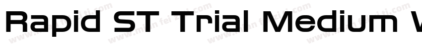 Rapid ST Trial Medium Wide字体转换